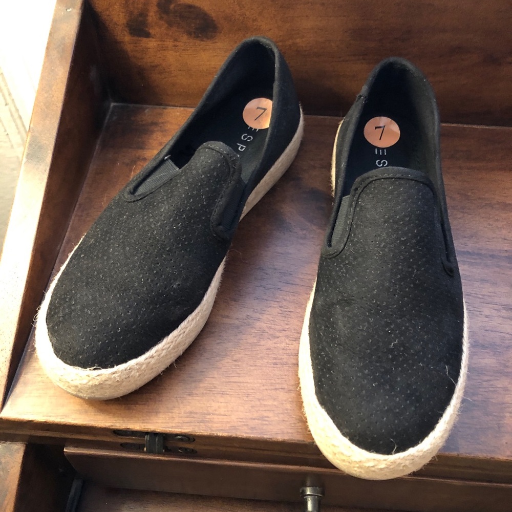 Esprit Black Slip-On Loafers